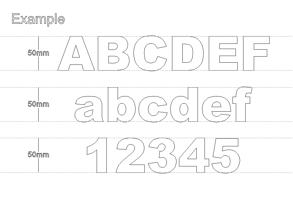 Hobo Font wooden craft shape Letters.