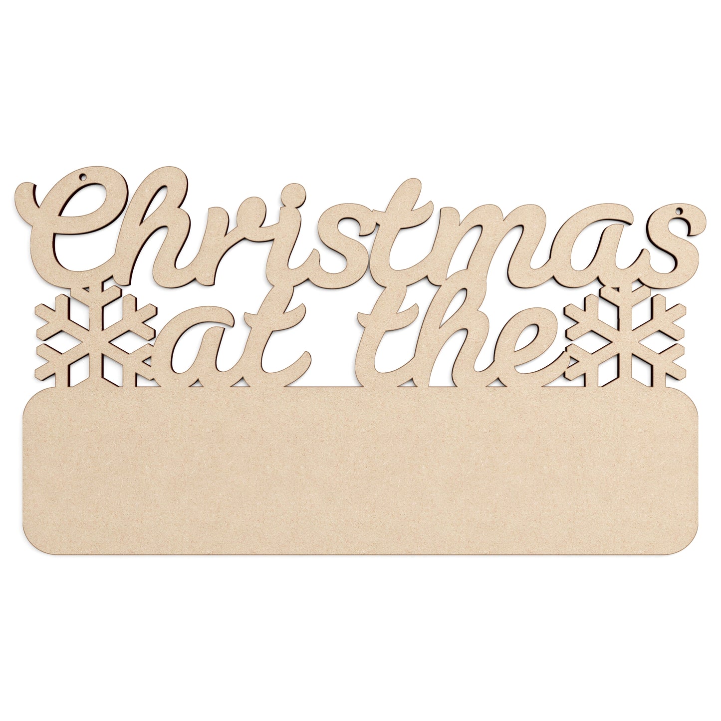 Christmas at the wooden craft shape Decoration.