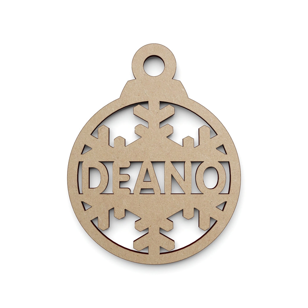 Bauble wooden craft shape Blank Christmas Decoration.