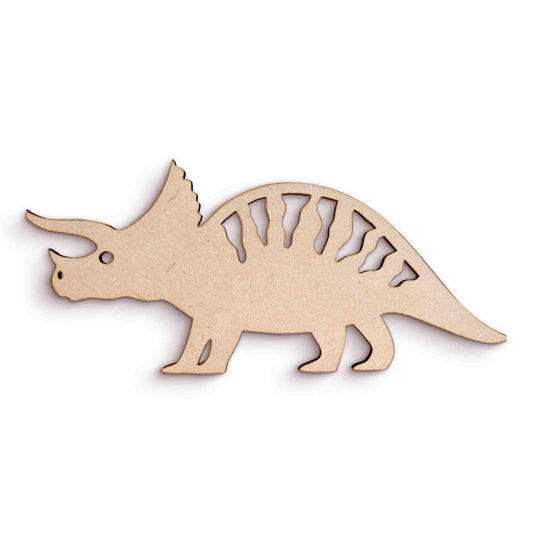 Triceratops Dinosaur Wooden Craft Shapes SKU320085