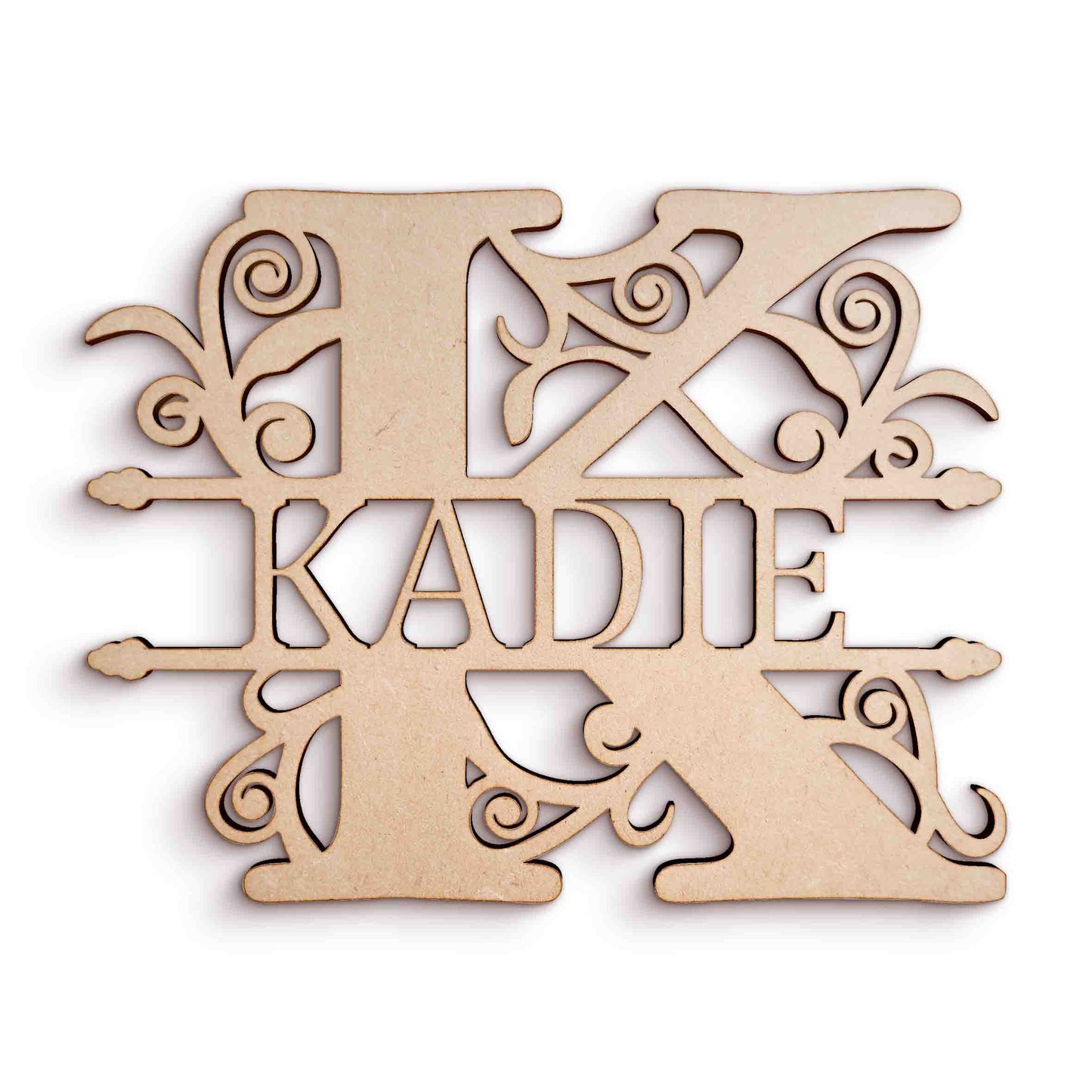 Personalised Monogram wooden craft shape Letters.