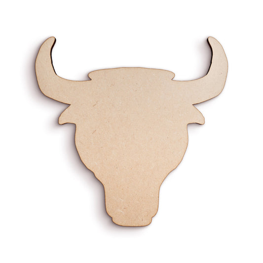 Bulls Head - Wood Craft Shapes SKU421229