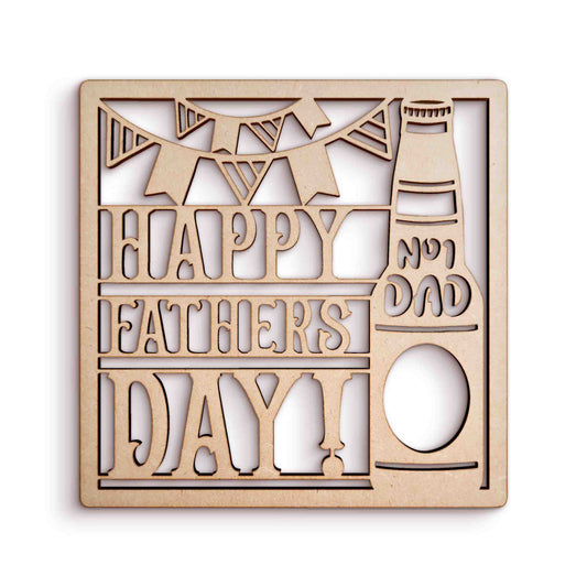 Fathers Day Wooden Craft Shapes SKU629147