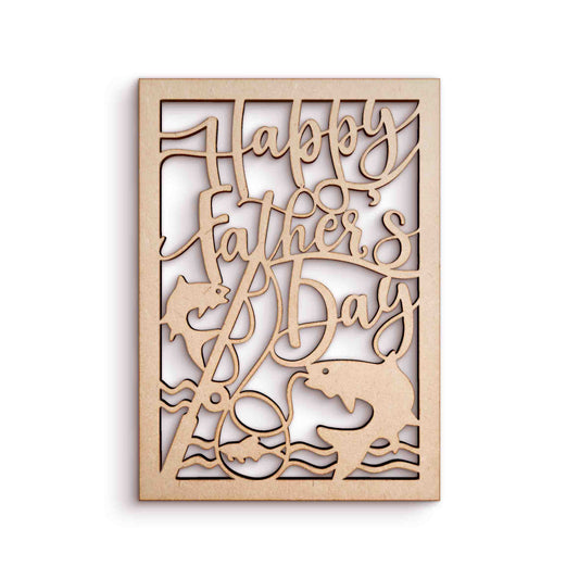 Father's Day Fishing Wooden Craft Shapes SKU796883