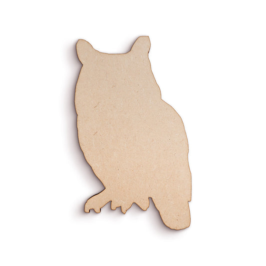 Owl wood craft shape SKU000242