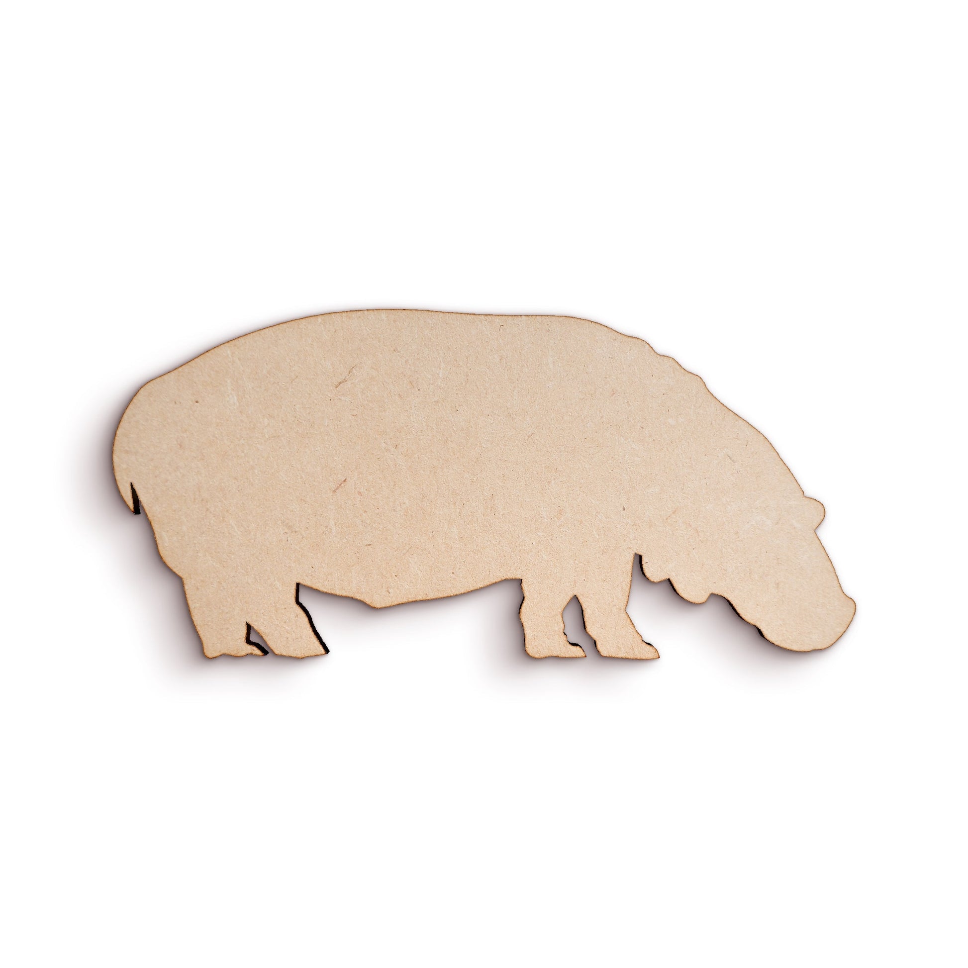 Hippo wood craft shape SKU028348