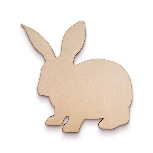 Rabbit wood craft shape SKU040307
