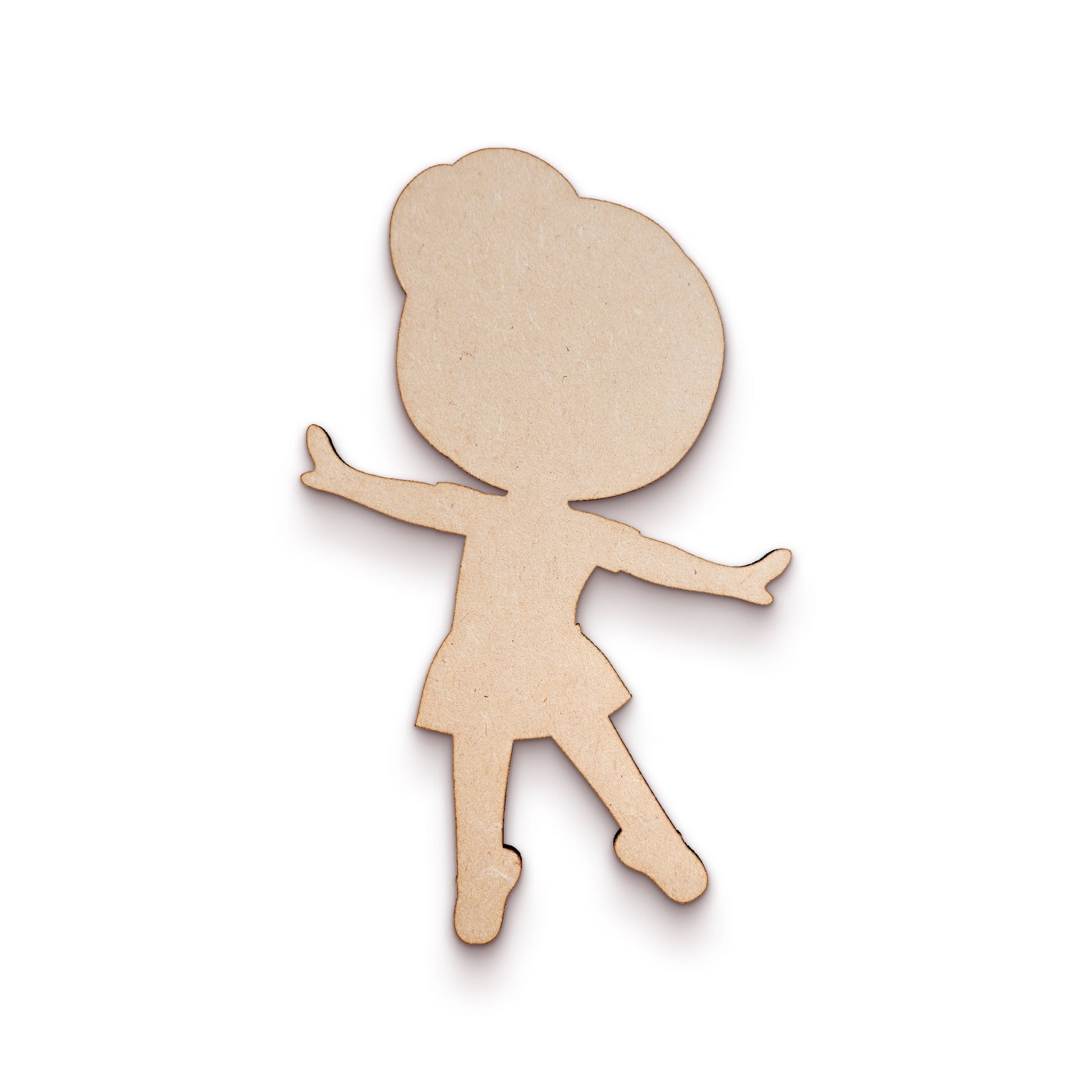 Ballerina wood craft shape SKU045083