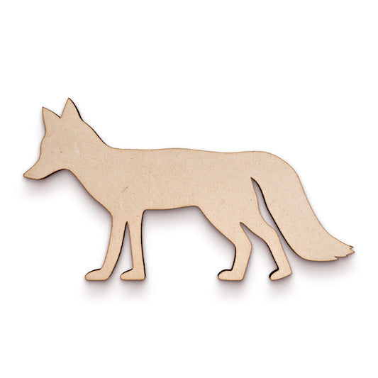 Fox wood craft shape SKU057532