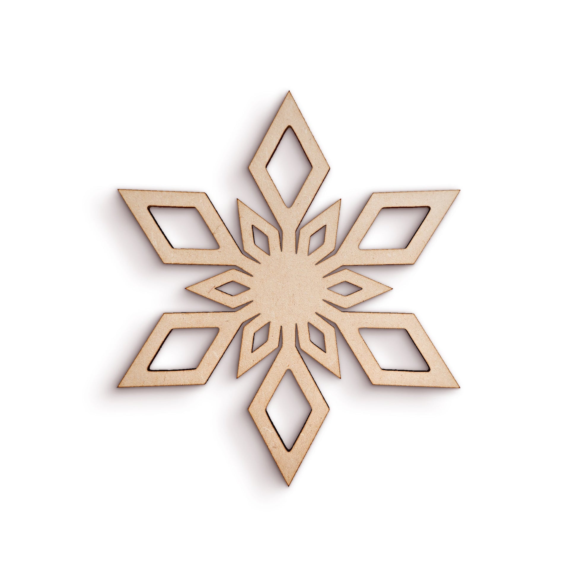 Snowflake wood craft shape SKU108538