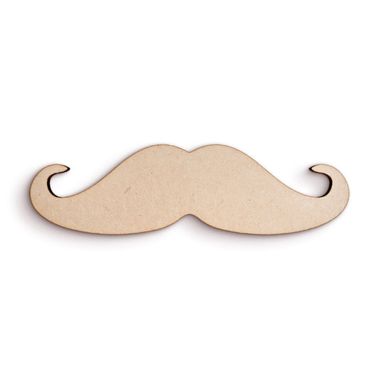 Mustache wood craft shape SKU120963