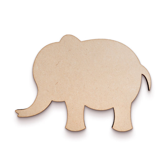 Elephant wood craft shape SKU132387