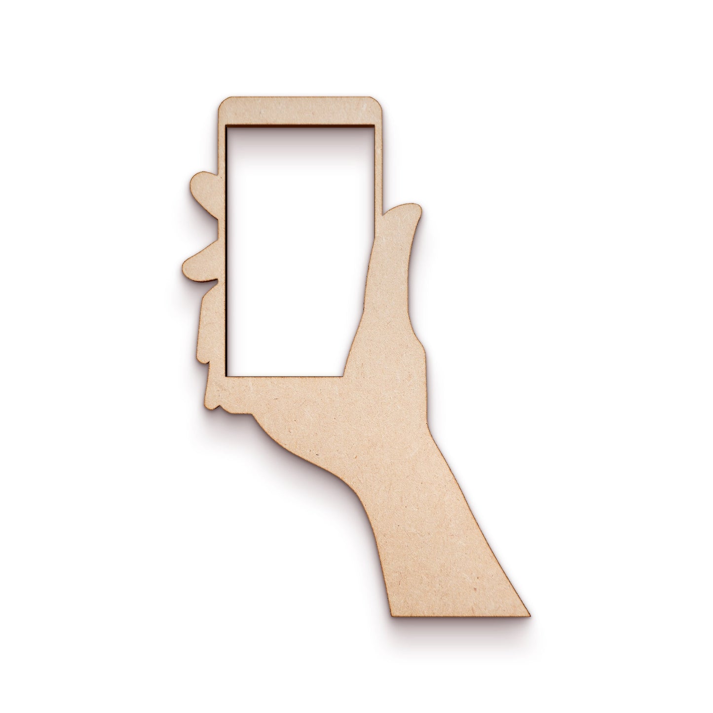 Phone wood craft shape SKU215651