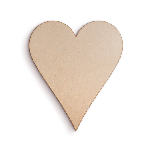 Heart wood craft shape SKU400558