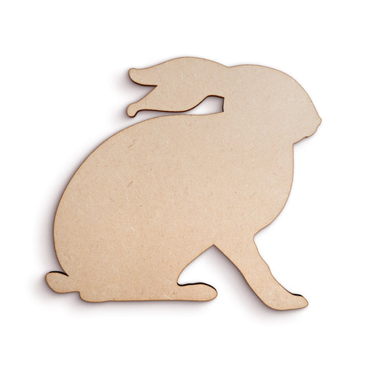 Rabbit wood craft shape SKU543998