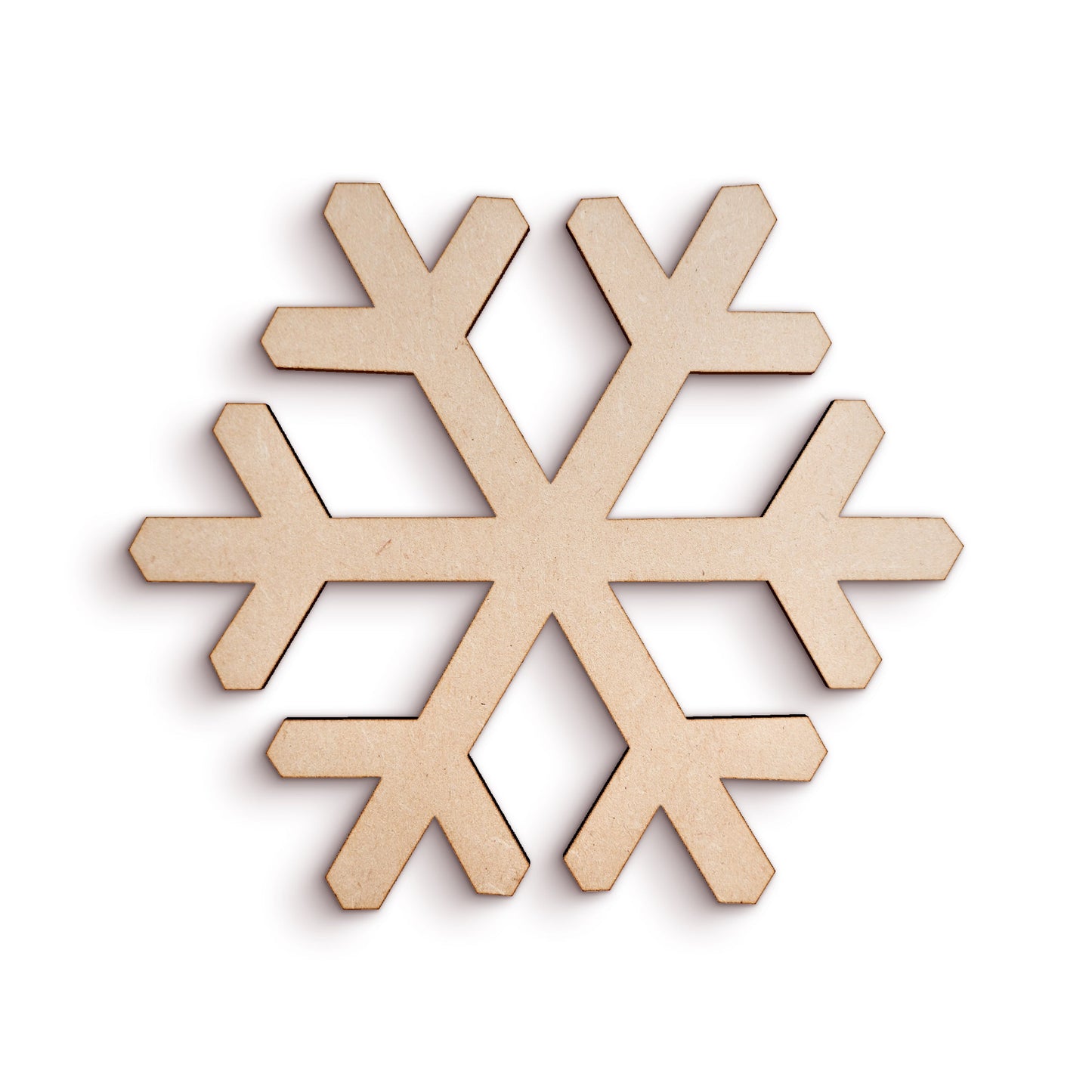 Snowflake wood craft shape SKU551030