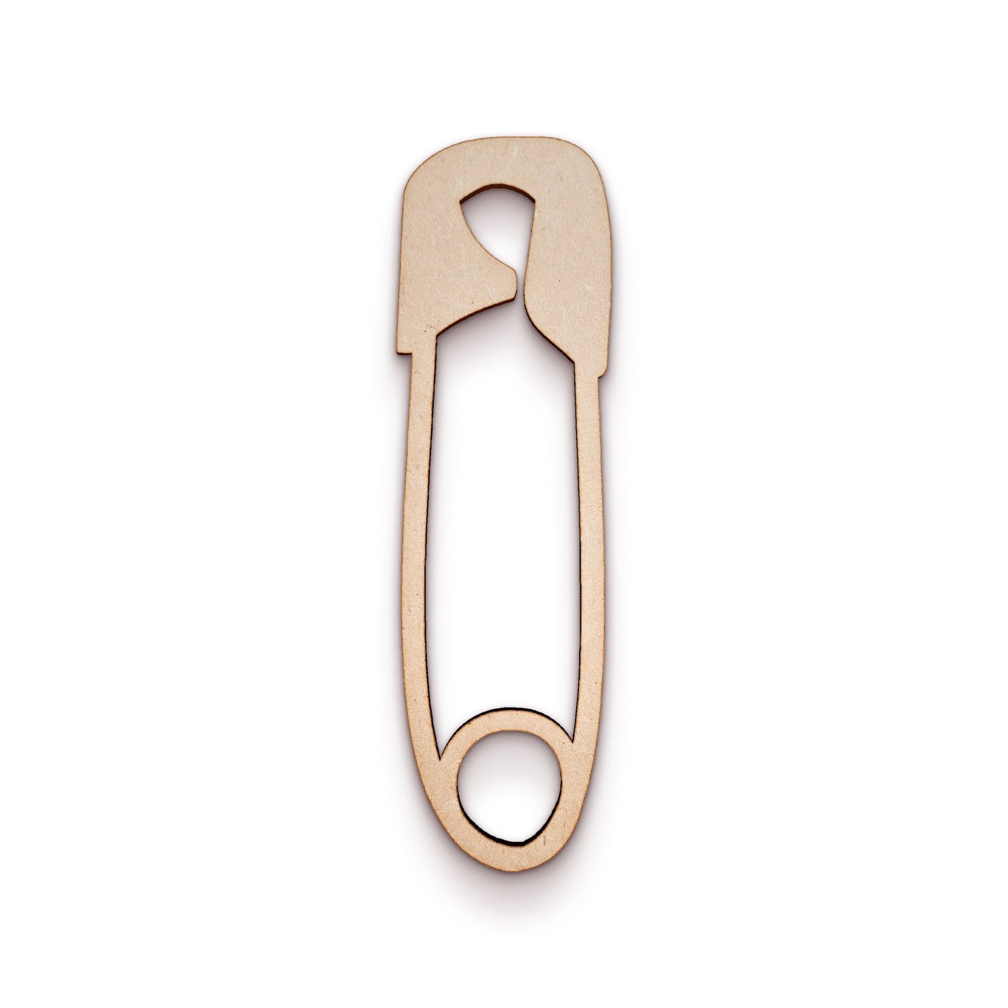 Safety Pin wood craft shape SKU578066