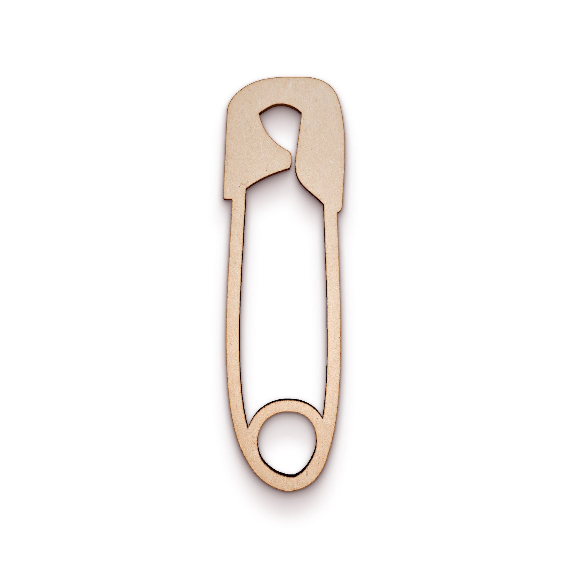 Safety Pin wood craft shape SKU578066