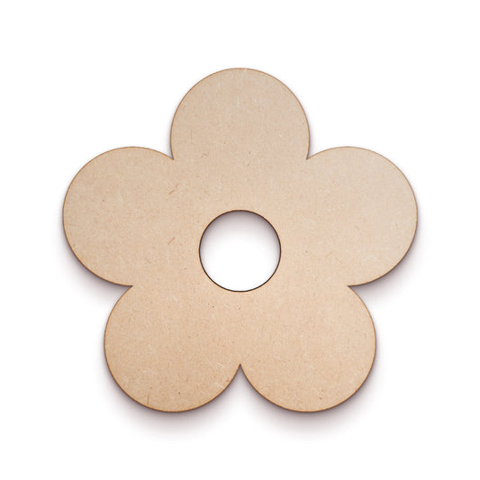 Flower wood craft shape SKU590037