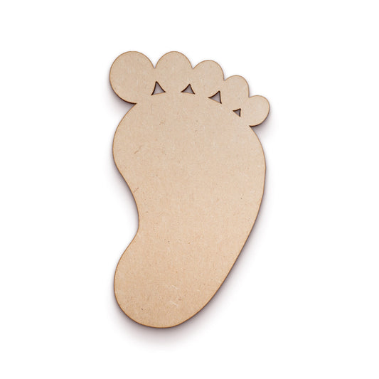 Baby Right Foot wood craft shape SKU638620