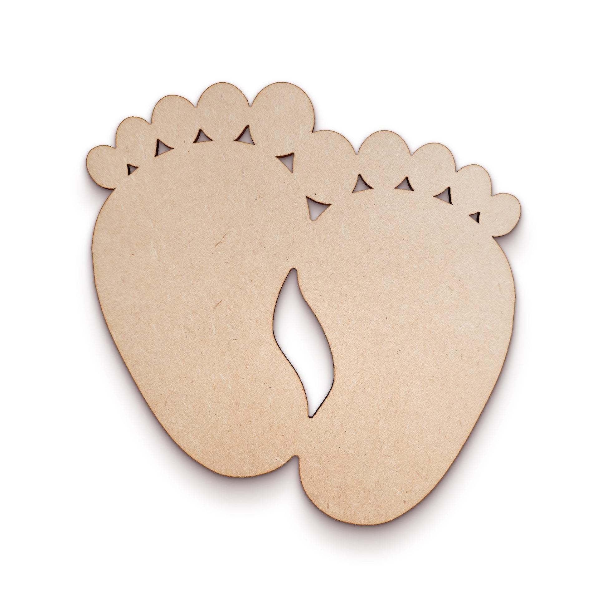 Feet wood craft shape SKU656194