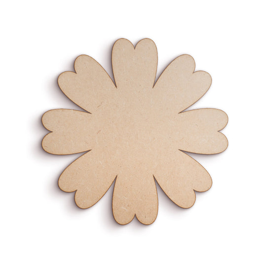 Flower wood craft shape SKU681935