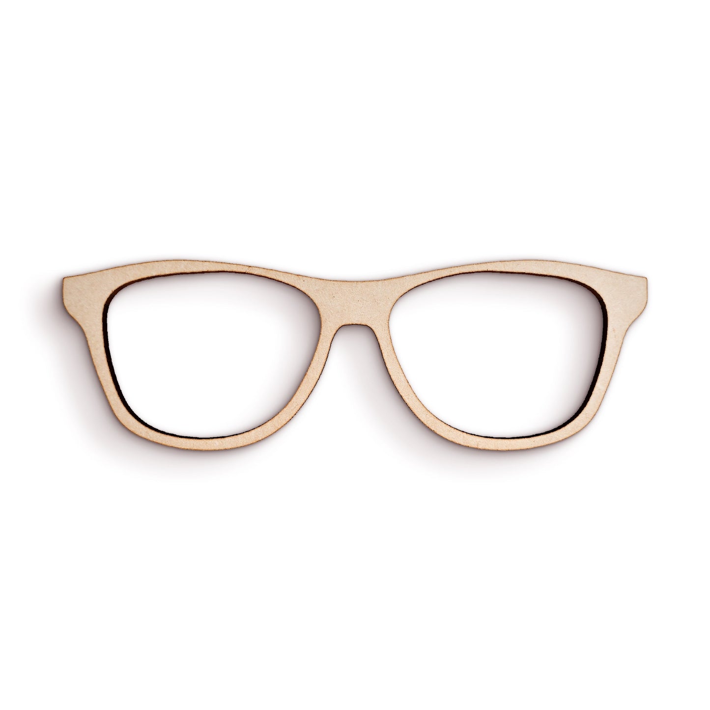 Glasses wood craft shape SKU702575