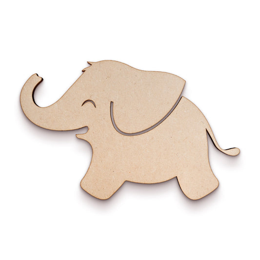 Elephant wood craft shape SKU765589