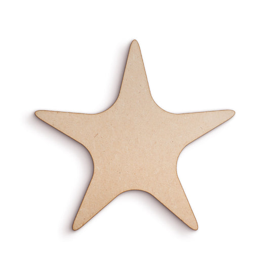 Starfish wood craft shape SKU881025