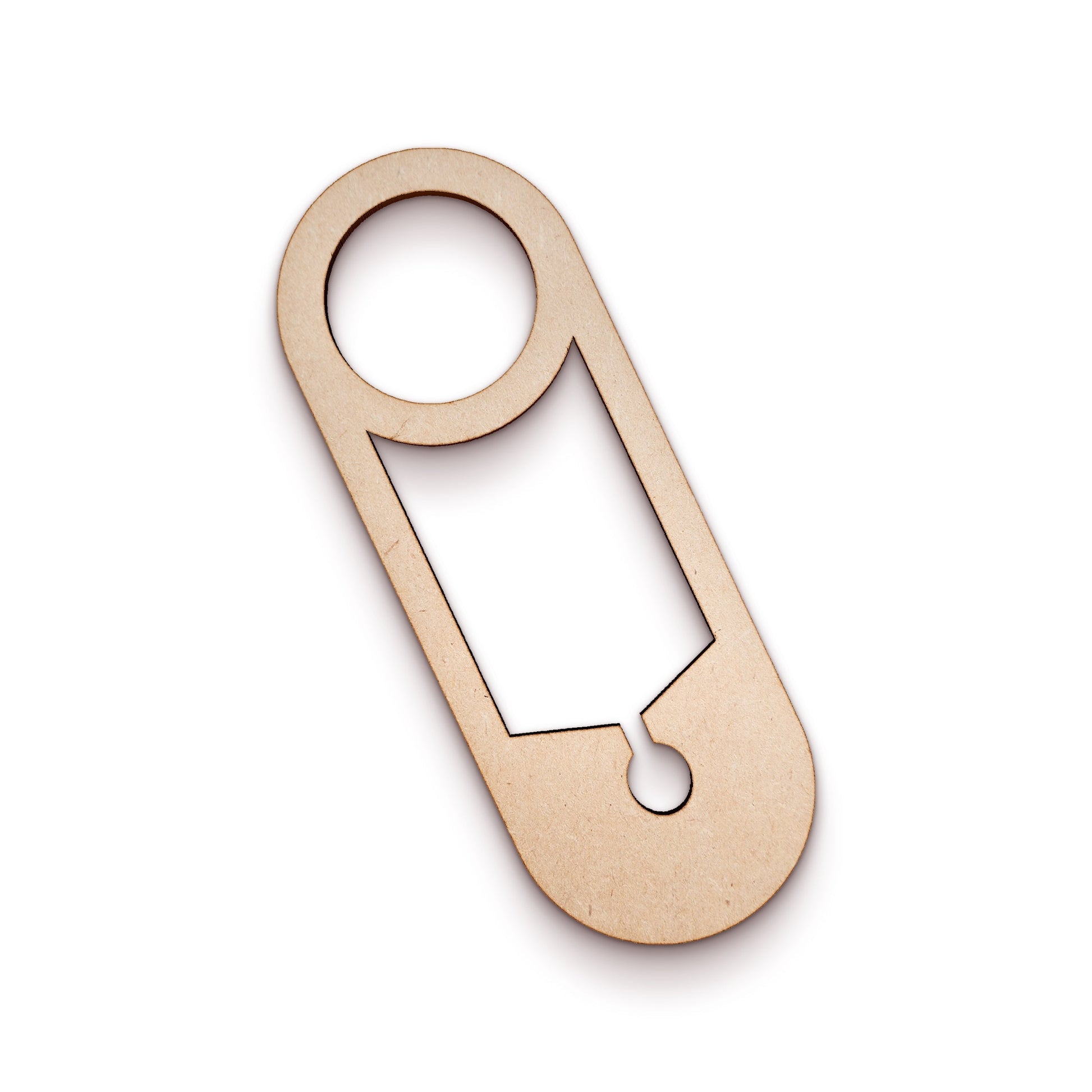 Safety Pin wood craft shape SKU908024