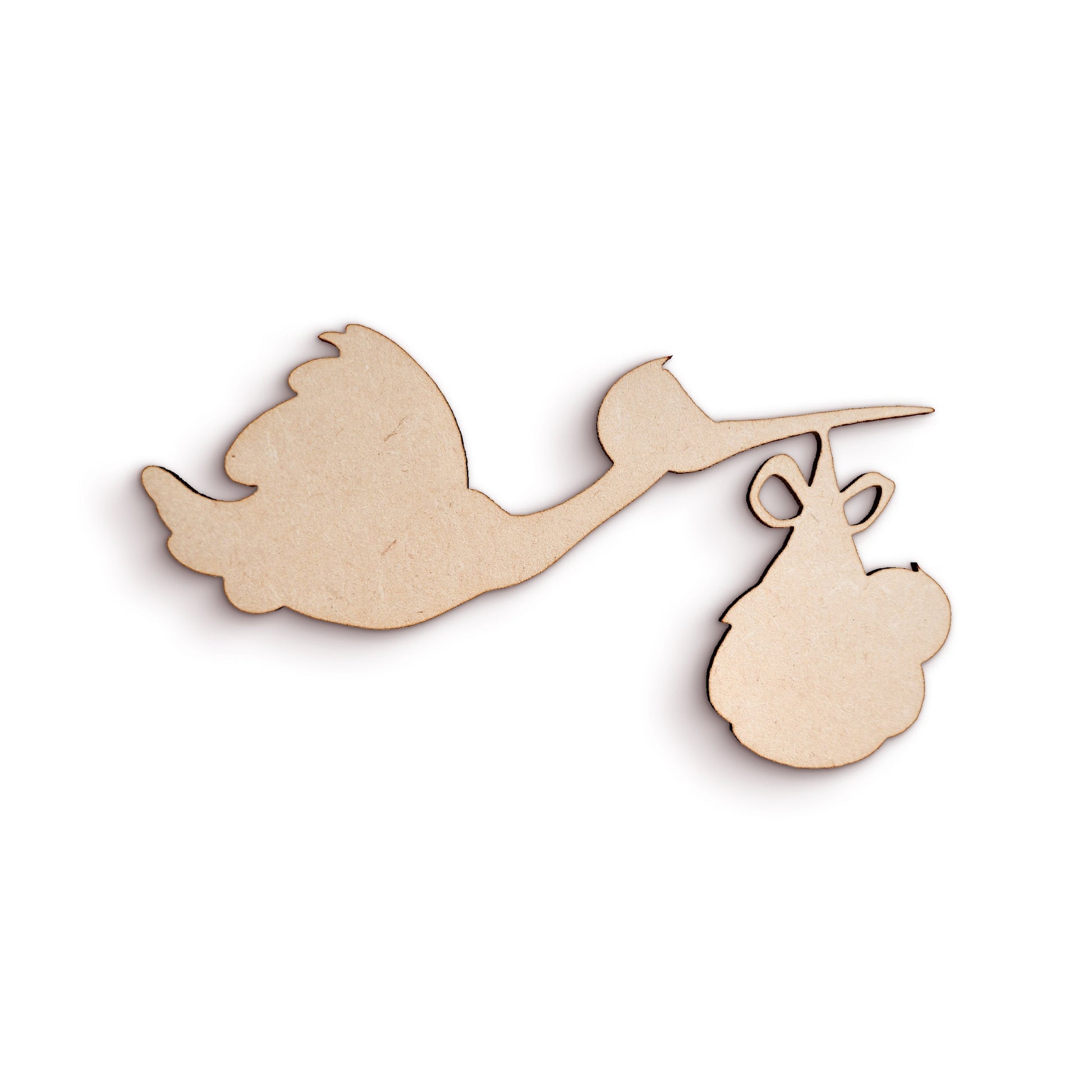 Stork wood craft shape SKU921207