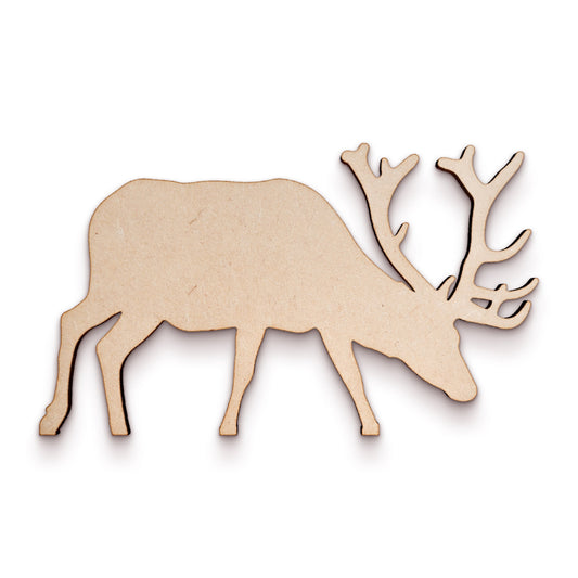 Reindeer wood craft shape SKU928576