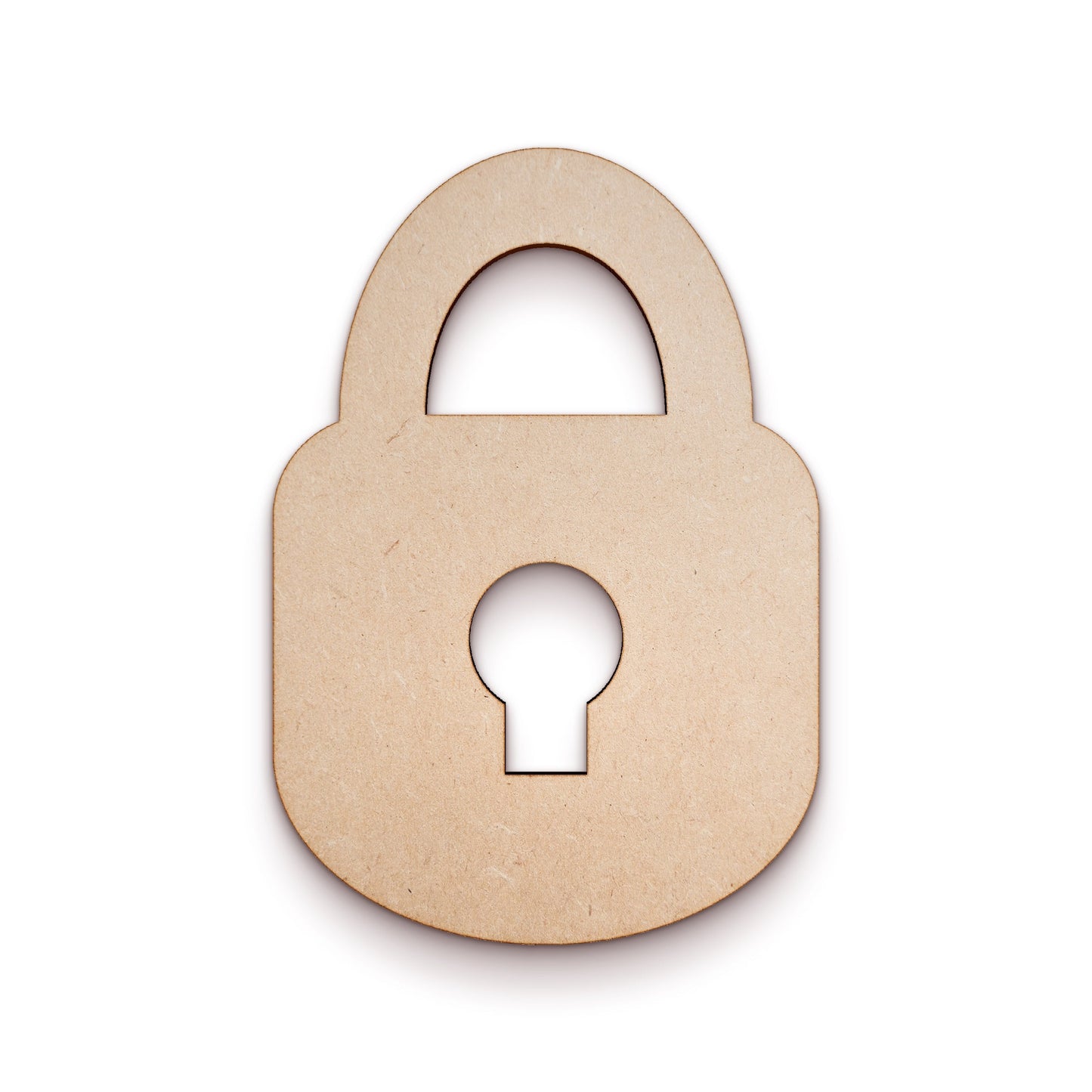 Lock wood craft shape SKU978722