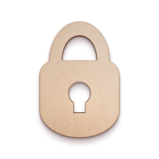 Lock wood craft shape SKU978722