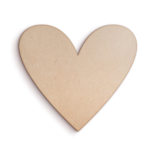 Heart wood craft shape SKU983108