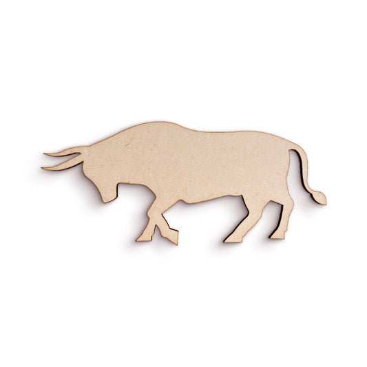 Bull wood craft shape SKU990899