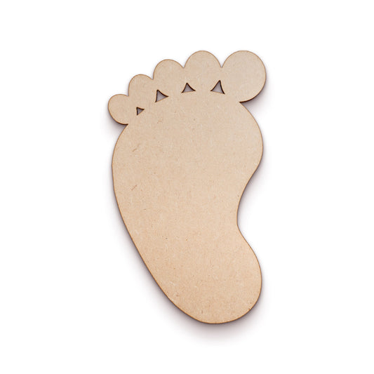 Baby Left Foot wood craft shape SKU999506